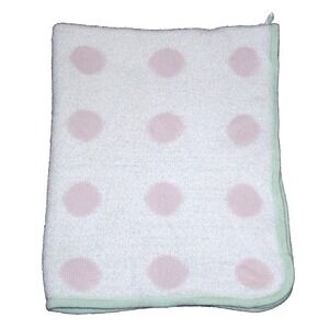 Cloud Island 2017 Chenille Blanket Baby Girl Pink White Gray Aqua Blue Polka Dot